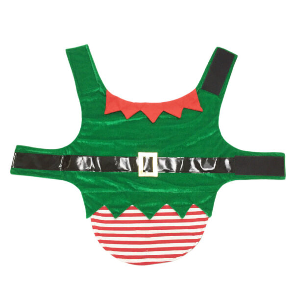 Fantastic Christmas green elf or Santa costume for your puppy - Image 5