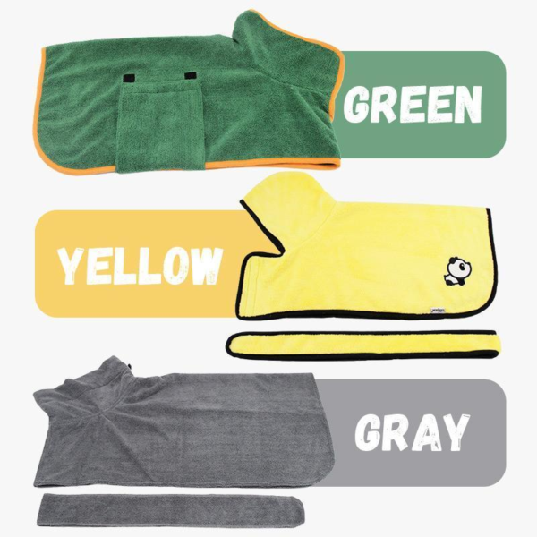 Absorbent Pet Bathrobe With Waist-wrapped Microfiber - Image 19