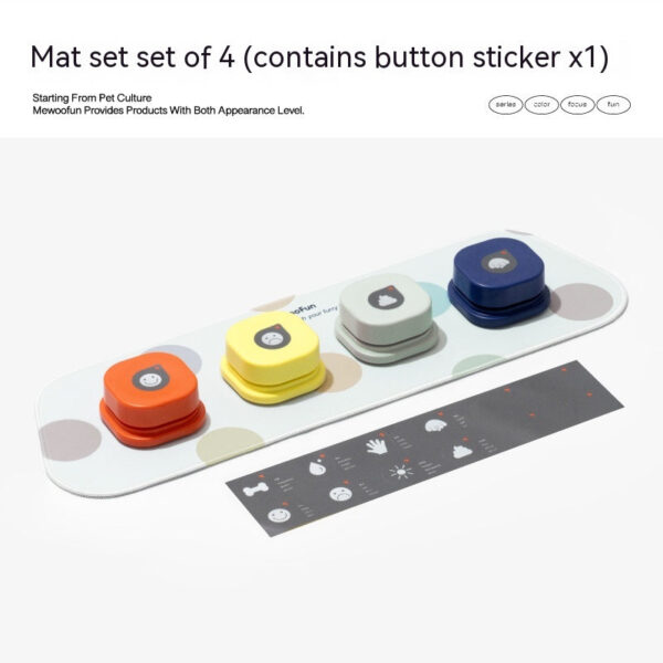 4 Colors Pet Communication Button One-click Prevent Physical Inactivity Recordable Dog Talking Button Toy Cat Toy Pet Products - Image 21
