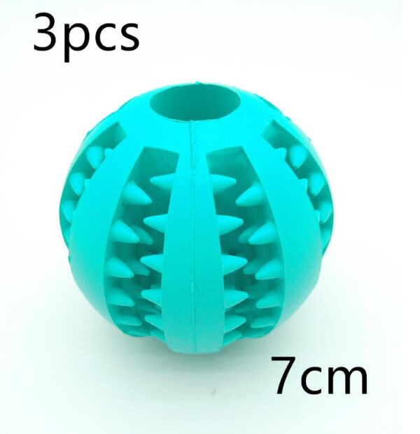 Pet Slow Feeder Dog Toy Cute Funny Rubber Dog Ball Toy - Image 6