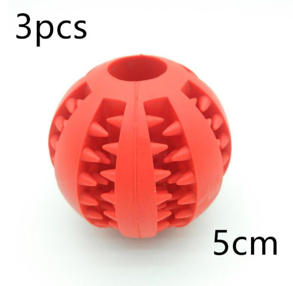 Pet Slow Feeder Dog Toy Cute Funny Rubber Dog Ball Toy - Image 8