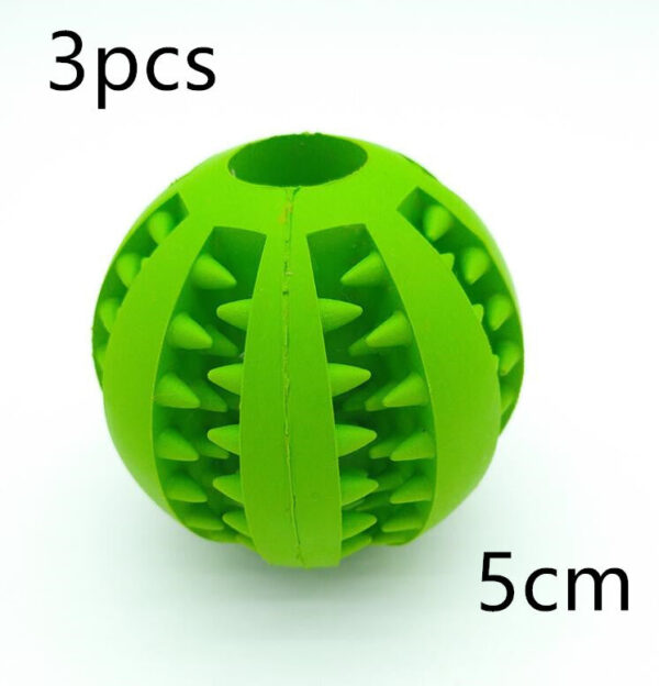 Pet Slow Feeder Dog Toy Cute Funny Rubber Dog Ball Toy - Image 12