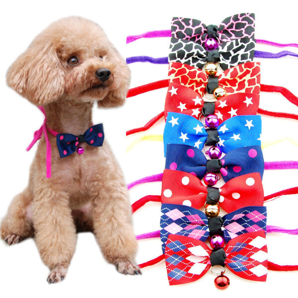 Pet accessories pet bow - Image 2