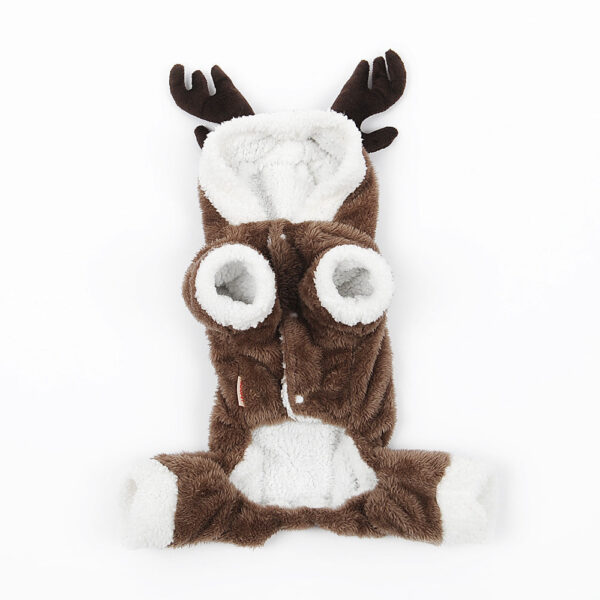 Great Christmas elk dog outfit