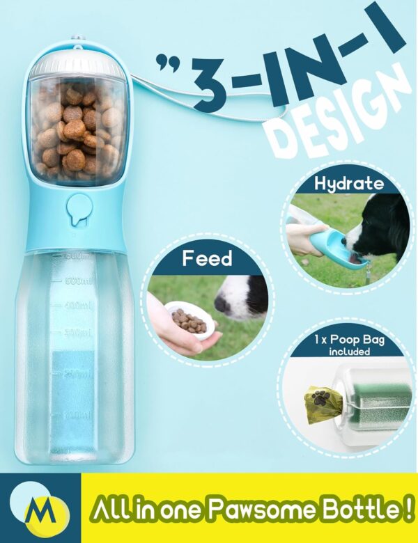 Portable Pet Travel 3-in-1 Dog Water Bottle - Image 3
