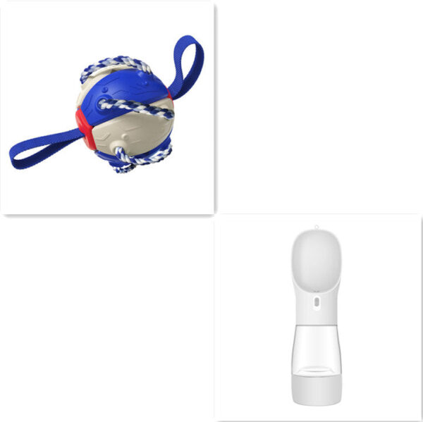Interactive Dog Football Soccer Ball With Tabs Inflated Training Toy - Image 13