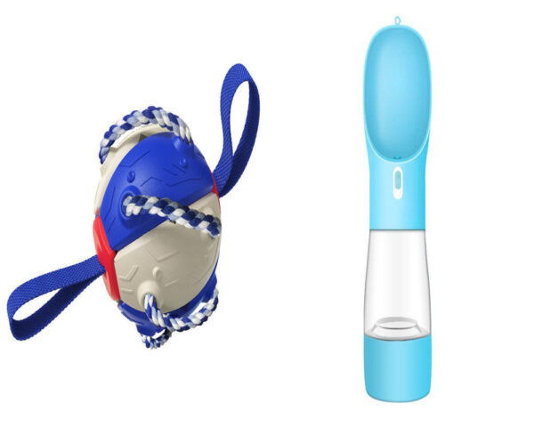 Interactive Dog Football Soccer Ball With Tabs Inflated Training Toy - Image 19