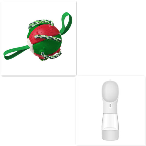 Interactive Dog Football Soccer Ball With Tabs Inflated Training Toy - Image 17