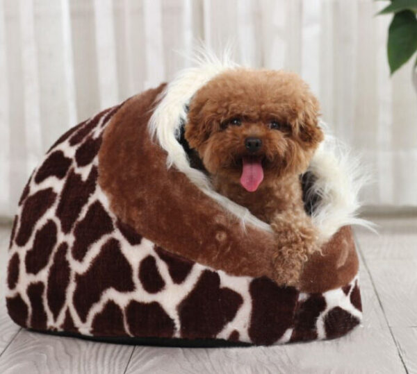 Leopard kennel cat litter cat house dog house dog bed cat bed pet bed supplies - Image 2