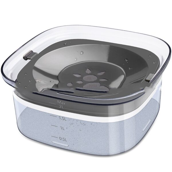 Spill-proof, 2L capacity! Keep pets hydrated with visible water! - Image 10