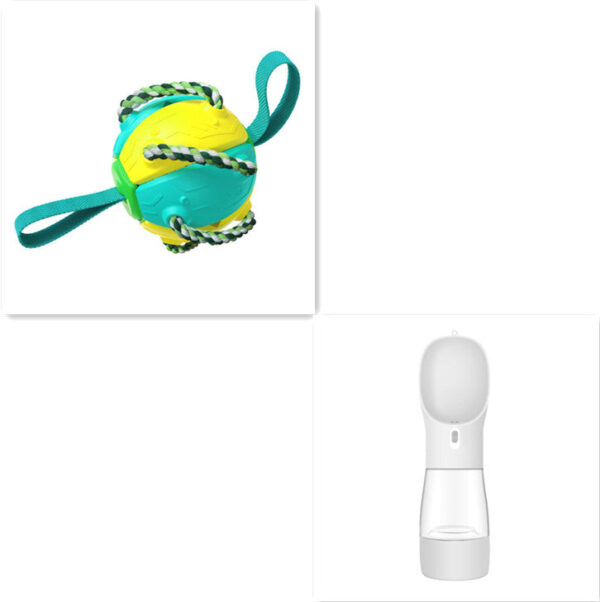 Interactive Dog Football Soccer Ball With Tabs Inflated Training Toy - Image 14