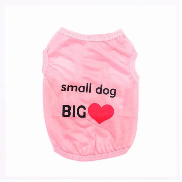 Pretty Pink Shirt - Small Dog BIG HEART