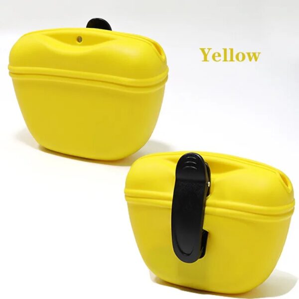 yellow quick rewards pouch for pooch treats