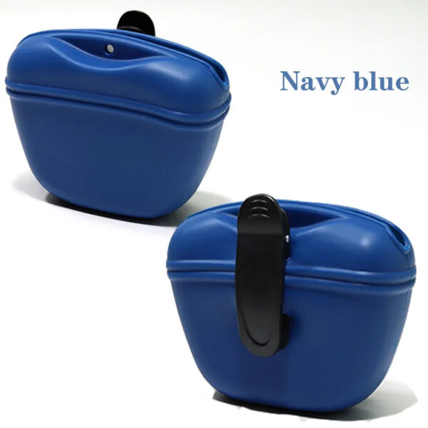 navy blue quick rewards pouch for pooch treats