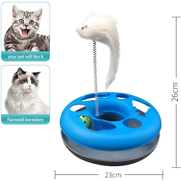 Cute cat pet toy with multiple education options