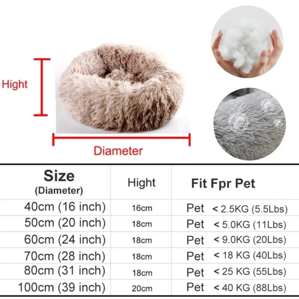Fluffy, donut, plush pet bed...you had me at donut - Image 5