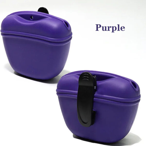 purple quick rewards pouch for pooch treats
