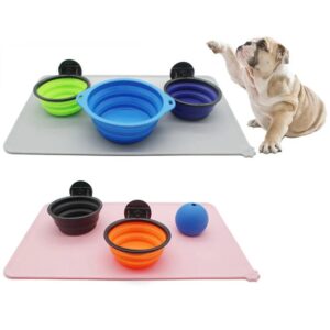 Sd840972bb1734603942e5c058fea756fh Plastic containers that can collapse with different colors for your pets food and drink