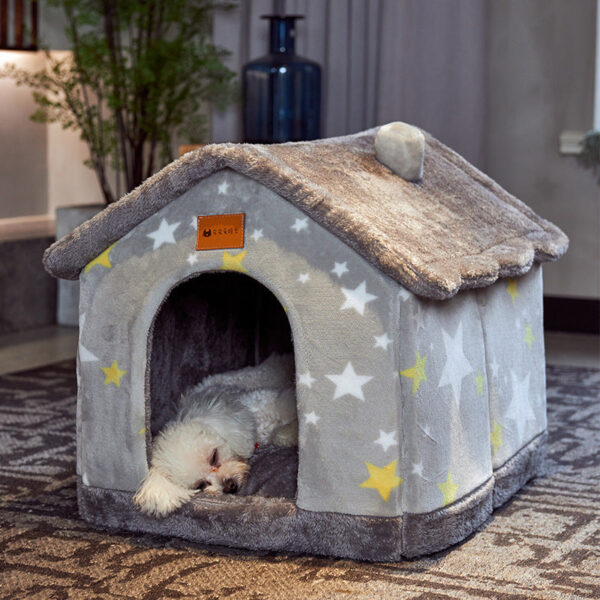 Foldable Pet House Bed for Sleep - Image 2