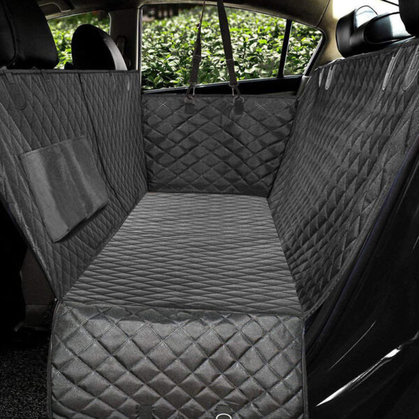 Dog Car Seat Cover With Zipper And Pocket For Travel - Image 14