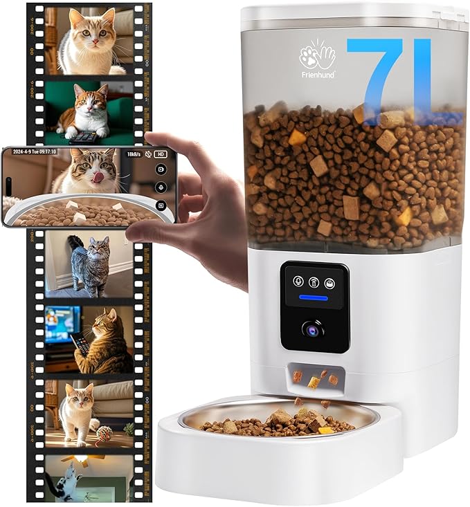 automatic pet feeder with large container