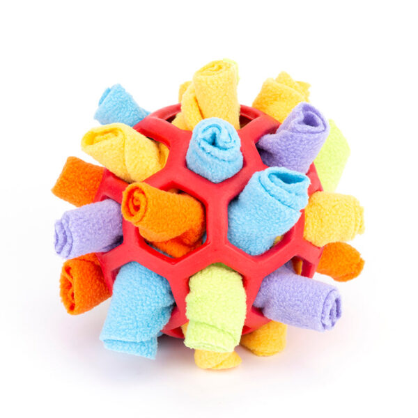 Pet Dog Sniff & Snack Puzzle Ball Train'n'Treat Snuffle Ball Canine Enrichment Nose Pad Toys - Image 5