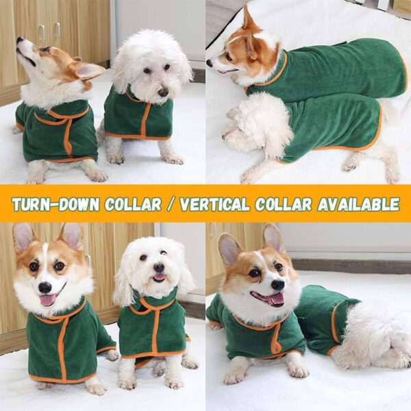 Absorbent Pet Bathrobe With Waist-wrapped Microfiber - Image 6