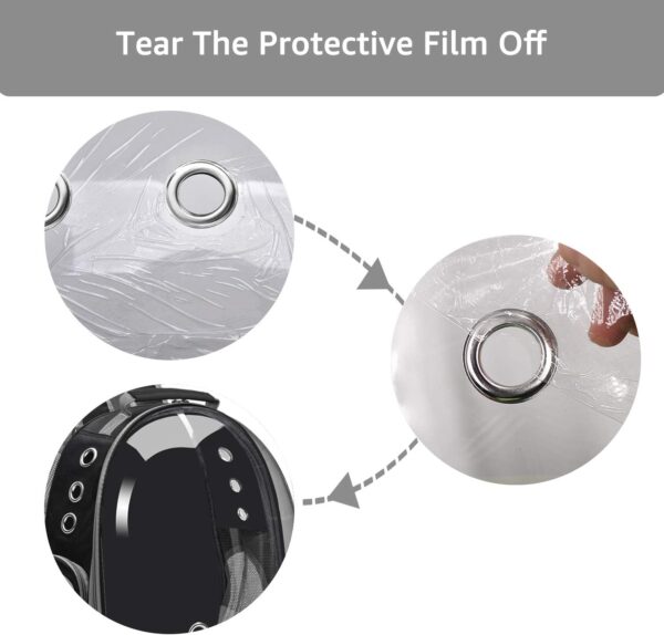 backpack transparent to knows