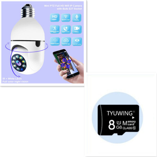 Light Bulb Camera Security Camera 2pack 1080P WiFi - Image 8