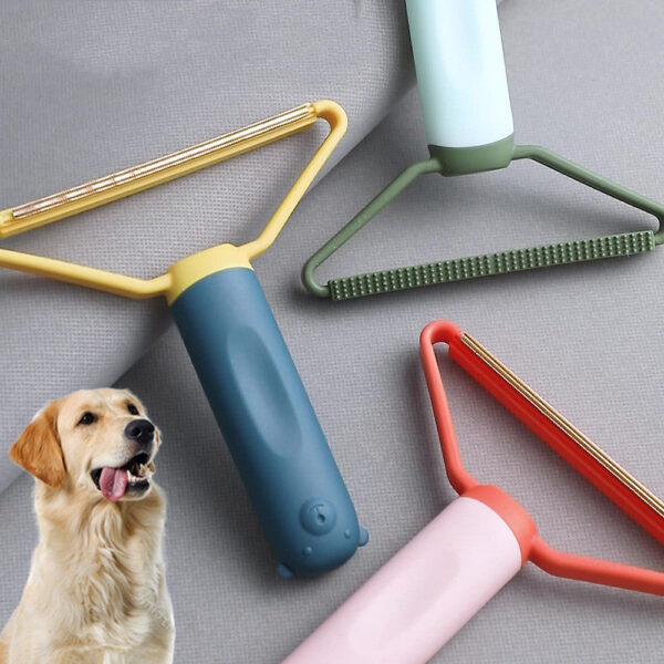 Pet Cat Dog Hair Remover Dematting Comb Double-sided Sofa Clothes Shaver Lint Rollers For Cleaning Pets Comb Brush Removal Mitts Brush - Image 3