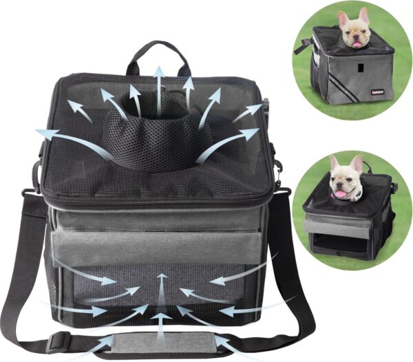 Really cool easy to setup pet carrier bicycle basket for your little pup - Image 3