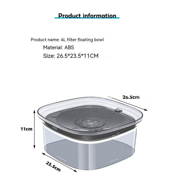 Spill-proof, 2L capacity! Keep pets hydrated with visible water! - Image 11