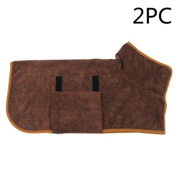 Absorbent Pet Bathrobe With Waist-wrapped Microfiber - Image 21