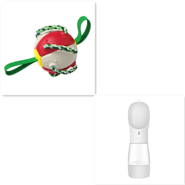 Interactive Dog Football Soccer Ball With Tabs Inflated Training Toy - Image 16