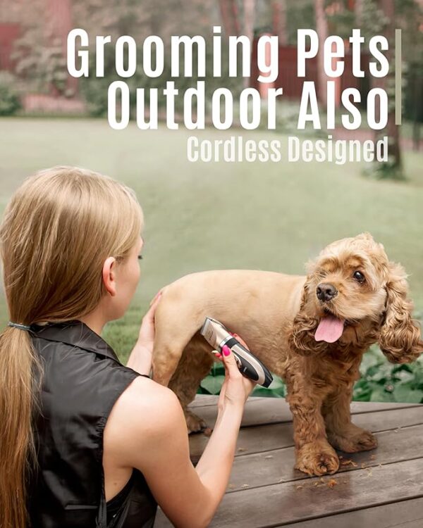 groom without cords outdoors