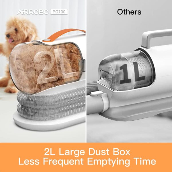 large container for pet fur