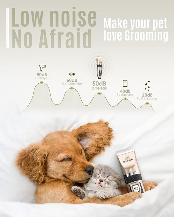 low noise pet groomer
