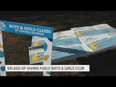 Rubber ducks make a splash for kids' wellness in Central GA race – YouTube