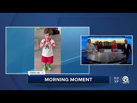 Jackson's Dino Roar Morning Moment – YouTube