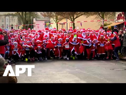 Christmas Madness: Santas, Mulled Wine & Joy in Germany's Nikolauslauf! APT – YouTube