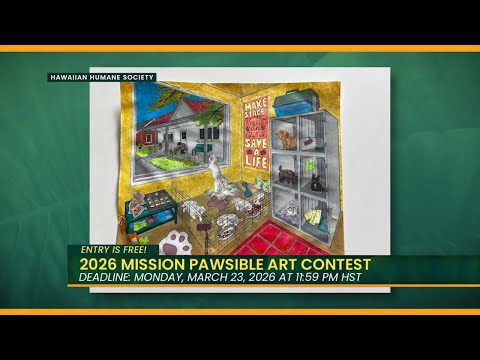 Mission PAWsible: Keiki Create Art for Animal Care – YouTube