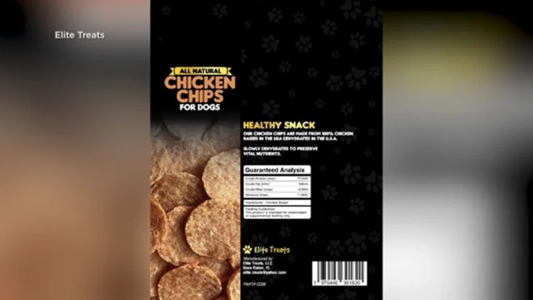 Elite Treats recalls dog chicken chips over possible Salmonella; no illnesses reported