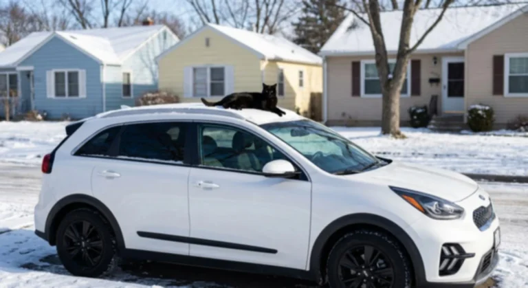 Realtor Slams Brakes After Neighbors Spot Cat Riding On Roof | The Animal Rescue Site