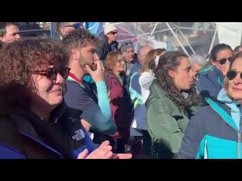 Lindsey Vonn's shocking fall during the descent brought tears to the eyes of fans in Largo delle …