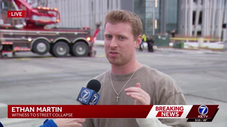 'It happened very fast', Eyewitnesses recall moments cars plunge into Omaha sinkhole
