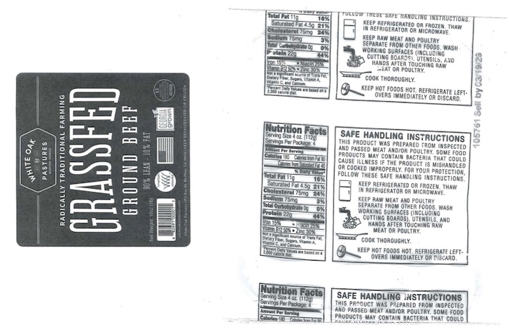 Alert Issued For White Oak Pastures Ground Beef For Metal – Food Poisoning Bulletin