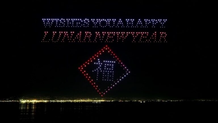 WATCH: Drone show lights up San Francisco Bay after Chinese New Year Parade